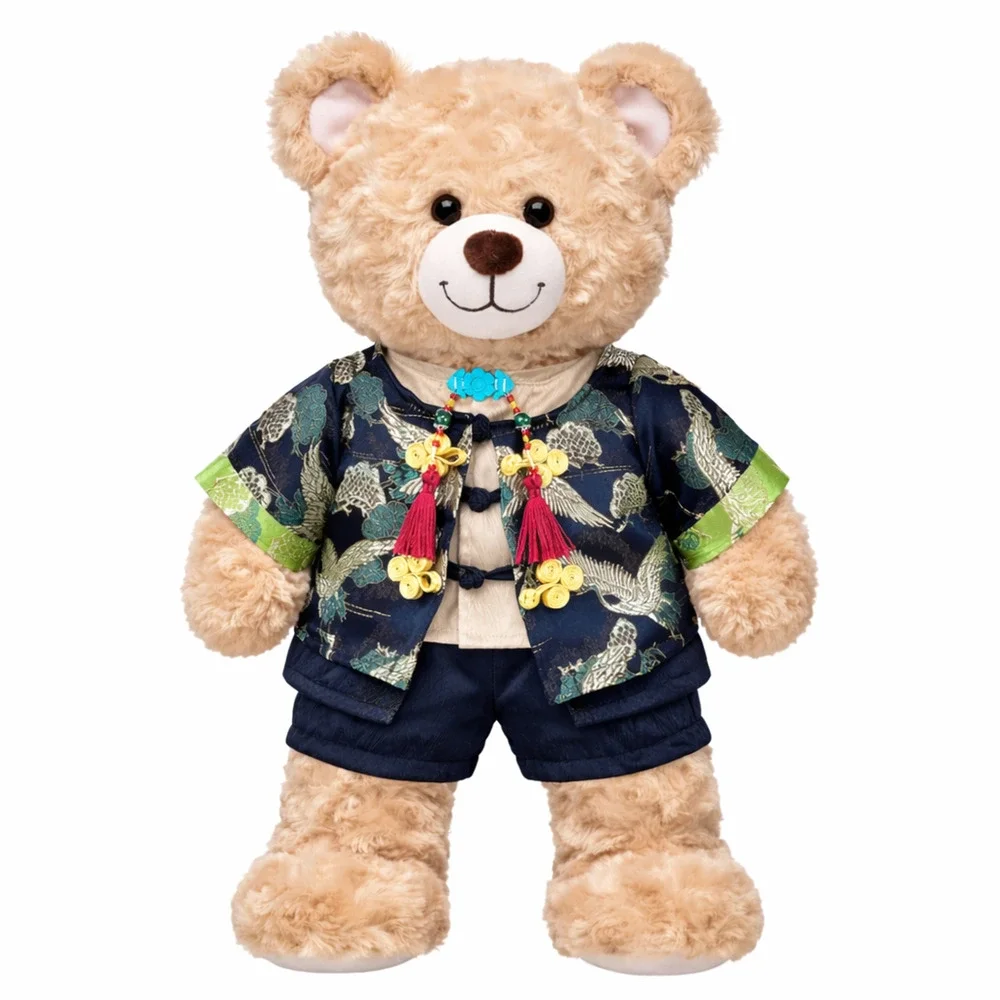 Large Bartholomew Bear outfits - Modern Chinese Dragon Pattern 3-Piece Set
